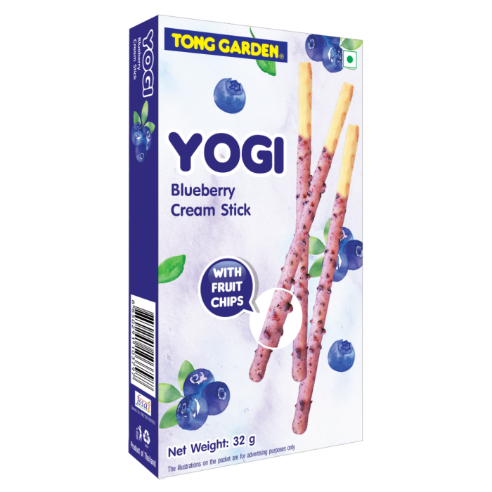 Blueberry Cream Stick with Fruit Chips 32g