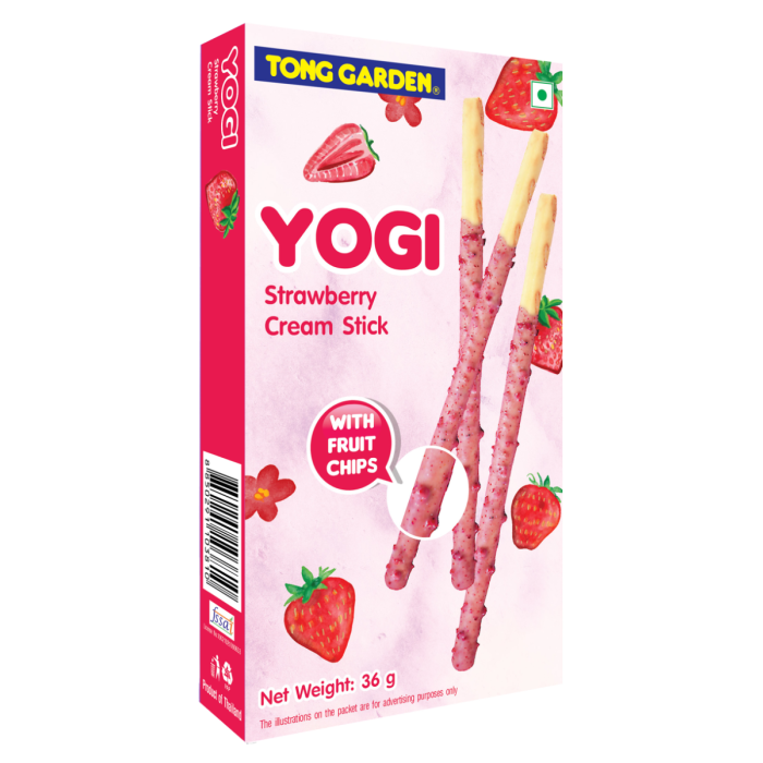 Strawberry Cream Stick with Fruit Chips 36g