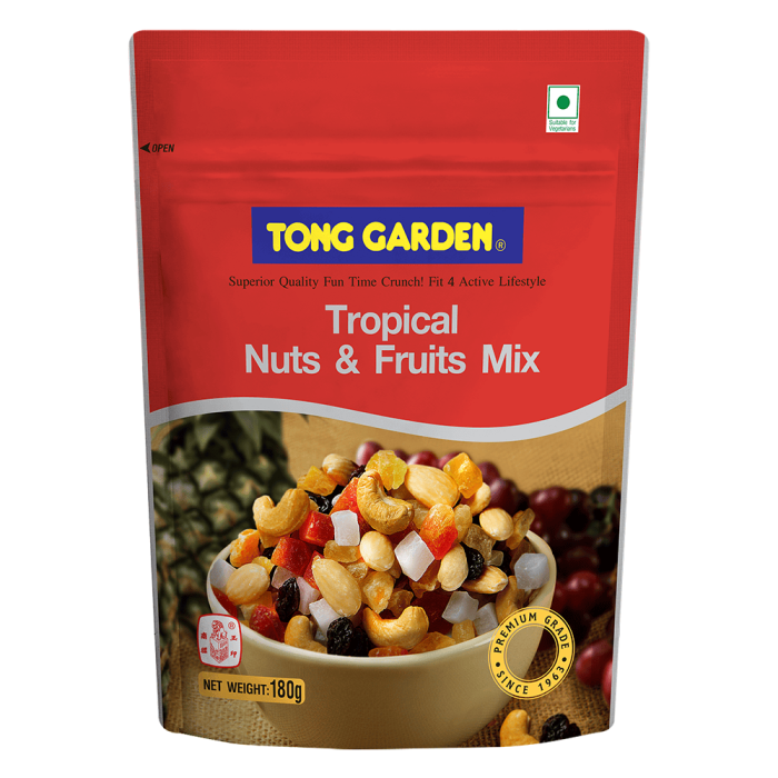 Tropical Nuts Fruits Mixed 180g