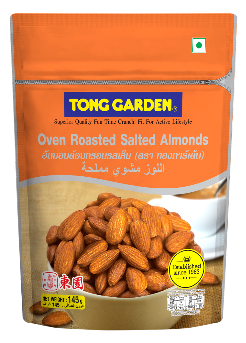 Tong Garden Oven Roasted Salted Almonds, 145g