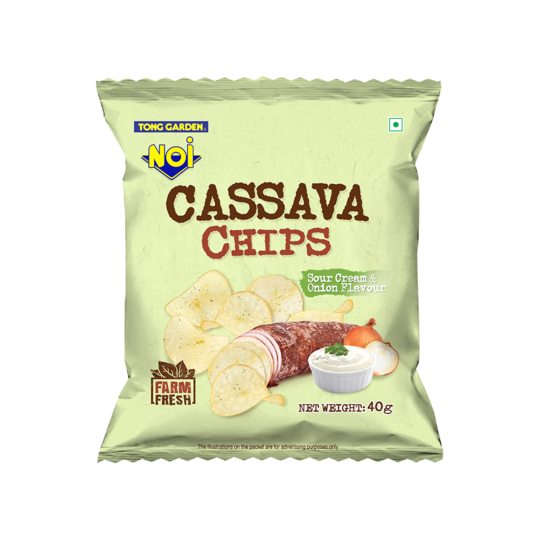 Tong Garden Noi Sour Cream & Onion Flavor Cassava Chips 40g