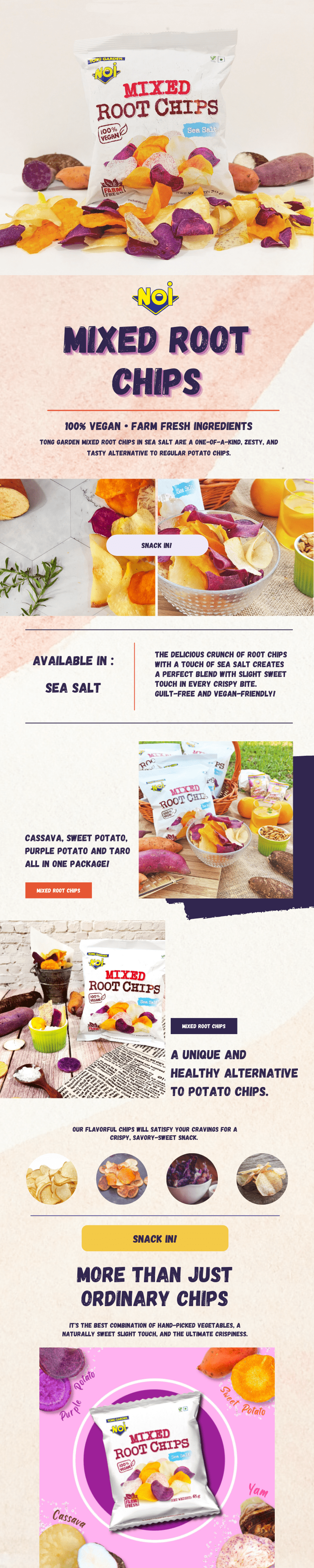 Crunchy Mixed Root Vegetable Chips