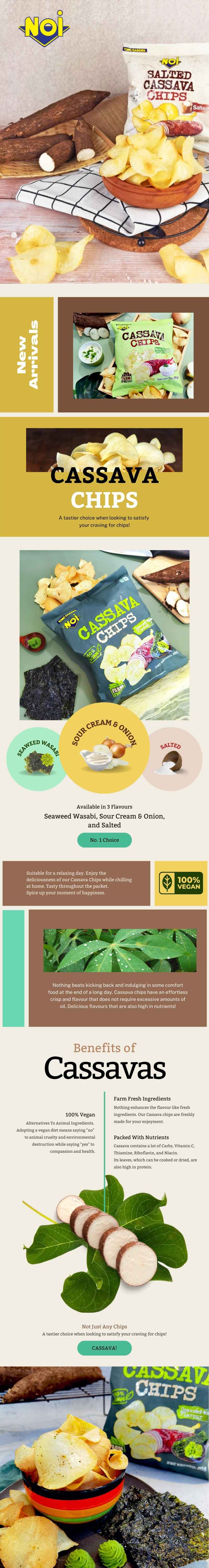 Wasabi Cassava Chips Crunchy Spicy Snack